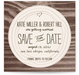 Wood Carving Save The Date Cards