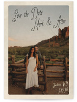 Vintage Mail Save The Date Cards