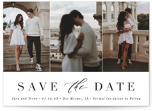 Minimal Elegance Save The Date Cards