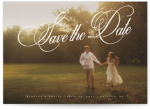 Vintage Elegant Save The Date Cards
