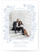 Framed Florals Save The Date Cards