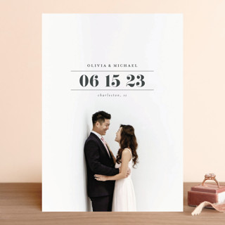 Classic Date Save The Date Cards