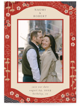 Japanese Textile Save The Date Cards