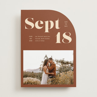 Bold Print Save The Date Cards