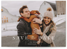 modern stencil Save The Date Cards