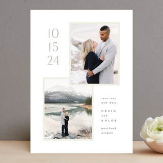modern duo Save The Date Cards