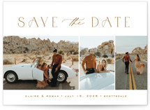 Classy Collage Save The Date Cards