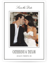 Formal Minimalist Save The Date Cards
