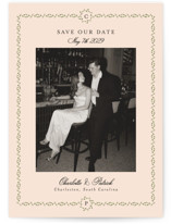 Monogramed Save The Date Cards