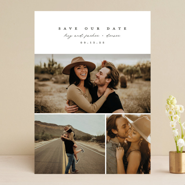 Classic Date Save The Date Cards by Brianne Larsen Minted