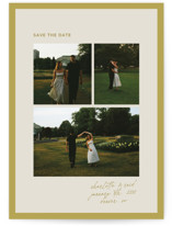 Border and Collage Save The Date Cards