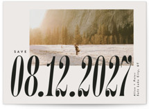 Big bold date Save The Date Cards