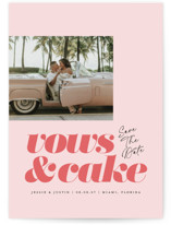 vows and cake Save The Date Cards