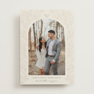 Botanical Arch Save The Date Cards