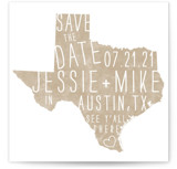 State Stamp - Texas Save The Date Cards