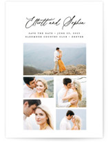 simple grid Save The Date Cards