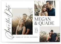 Editorial Trio Save The Date Cards