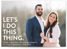 Let's I Do This Photo Save The Date Cards