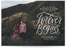 Forever Begins Save The Date Cards