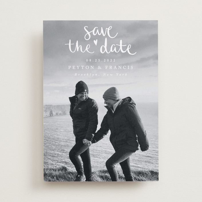 Lovely couple Save The Date Cards by Claudia Orengo Minted