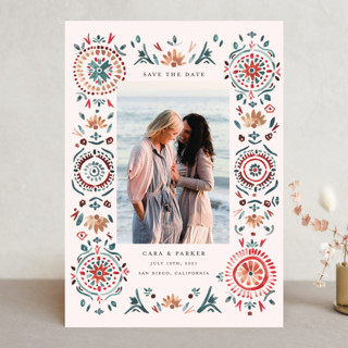 Boho Bright Save The Date Cards