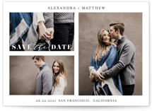 Triple Photo Save the Date Save The Date Cards