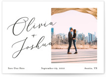 Modern day names Save The Date Cards