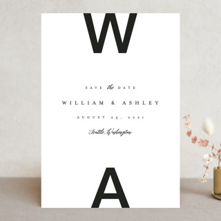 Initially Bold Save The Date Cards