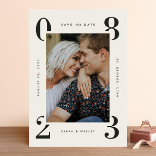 Cornered Save The Date Cards