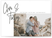 Modern Names Save The Date Cards