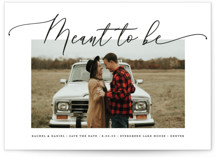 we are meant to be Save The Date Cards