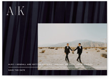 Initially Yours Grand Save The Date Cards