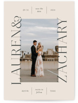 Name Frame Grand Save The Date Cards