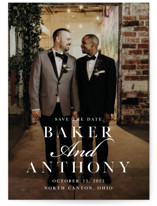 Stacked Names Grand Save The Date Cards