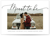 we are meant to be Grand Save The Date Cards