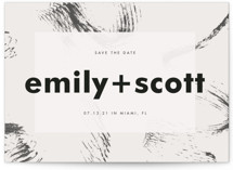 Brush Strokes Grand Save The Date Cards