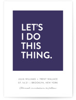 Let's I Do This Thing Grand Save The Date Cards