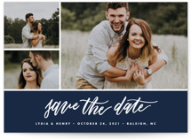 Modern Ribbon Grand Save The Date Cards