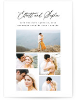 simple grid Grand Save The Date Cards