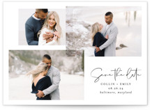 amour fois trois Grand Save The Date Cards