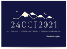 Retro Plates Grand Save The Date Cards