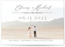 The Search is Over Grand Save The Date Cards