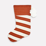 Striped Holiday Stocking Stockings