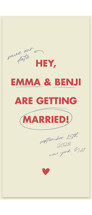 Love Note Tall Save the Date Cards