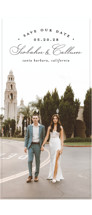 Arched Type Tall Save the Date Cards