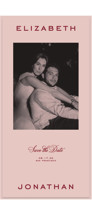 Modern showcase Tall Save the Date Cards