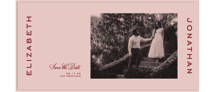 Modern showcase Tall Save the Date Cards