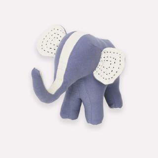 Handmade Elephant Stuffed Animal - Slate Plush Toys
