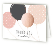 Chic Balloons Sweet Sixteen Party Thank You Cards
