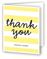 Stripes Sweet Sixteen Party Thank You Cards